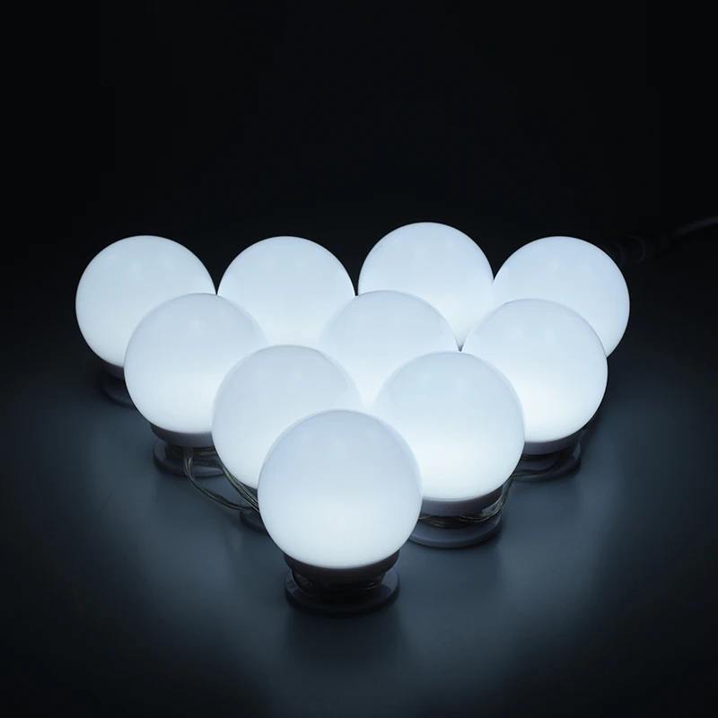Makeup Mirror LED night Lights 10 Hollywood Vanity Bulbs for Dressing Table with Dimmer with US UK EU Plug