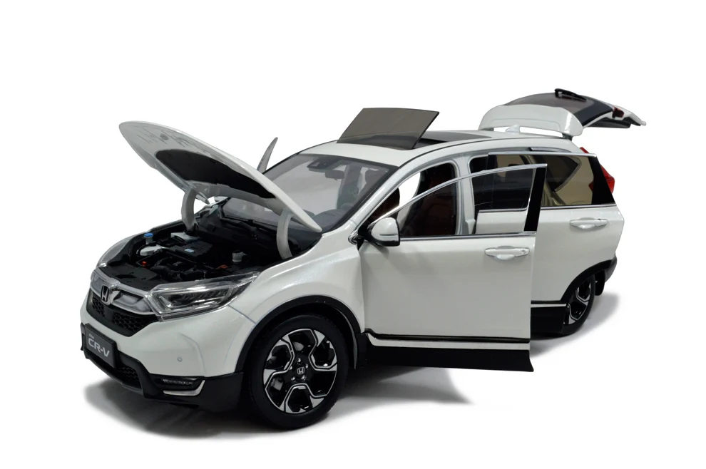 1:18 1/18 1 18 весы Honda CR V 2017 внедорожник белый статический имитация литой Сплав модель