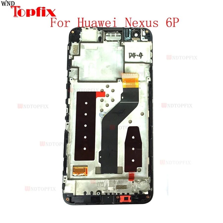 100%Tested Original For Huawei Nexus 6P AMOLED Display Touch Screen With Frame 5.7Inch LCD Assembly Replacement For Nexus 6P    (6)