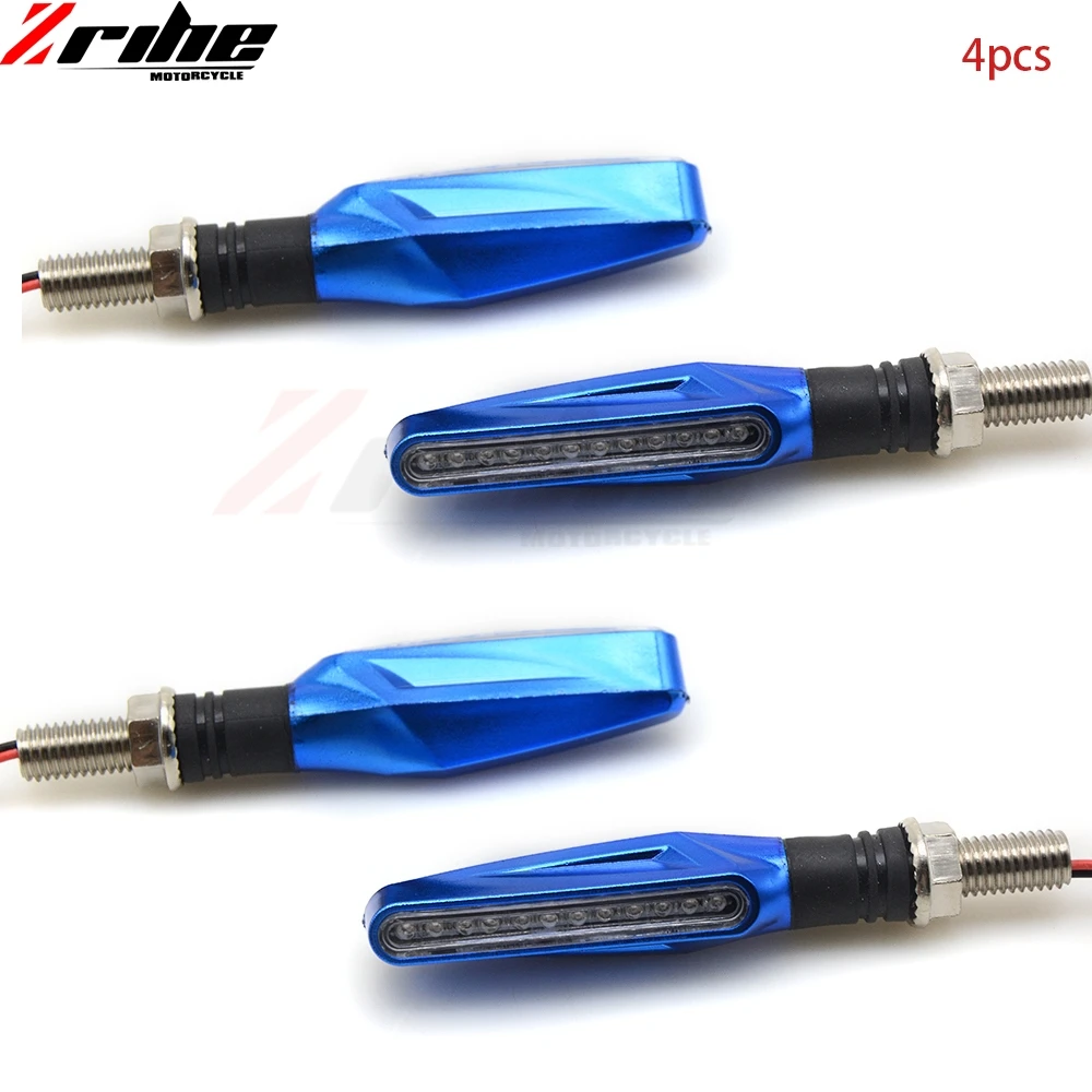 4 PCS  Motorcycle LED Turn Signal Light daytime running lamp Indicator Blinker Flashers for Honda Kawasaki Yamaha ktm bmw suzuki
