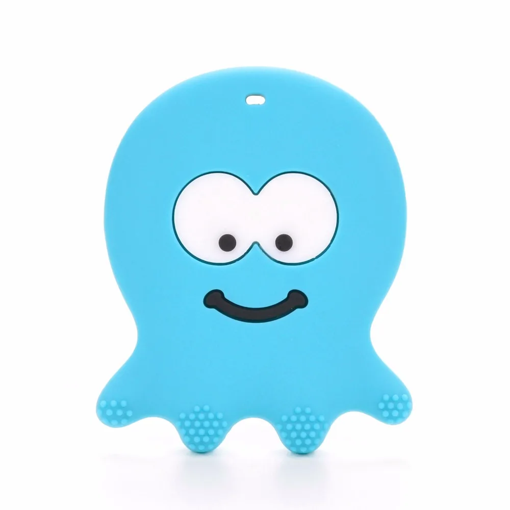 Силиконовый Прорезыватель для зубов в виде осьминога 1 шт.|teether toys|baby teethingpendant teether