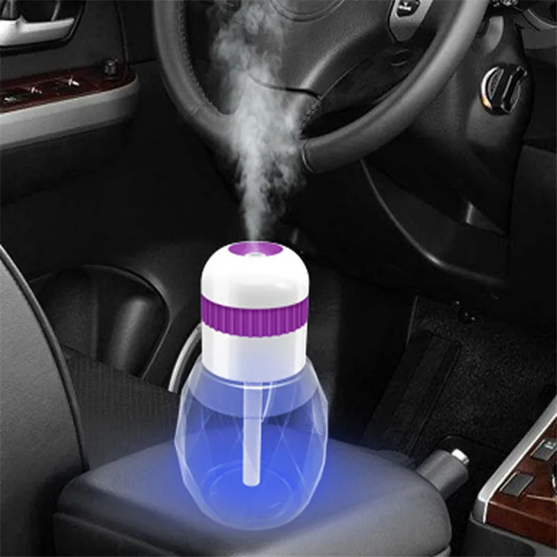 

USB Car Desktop Humidifier Bottle Cap Humidifier Seven Color Night Light Humidifier Air Purifier Atomizer