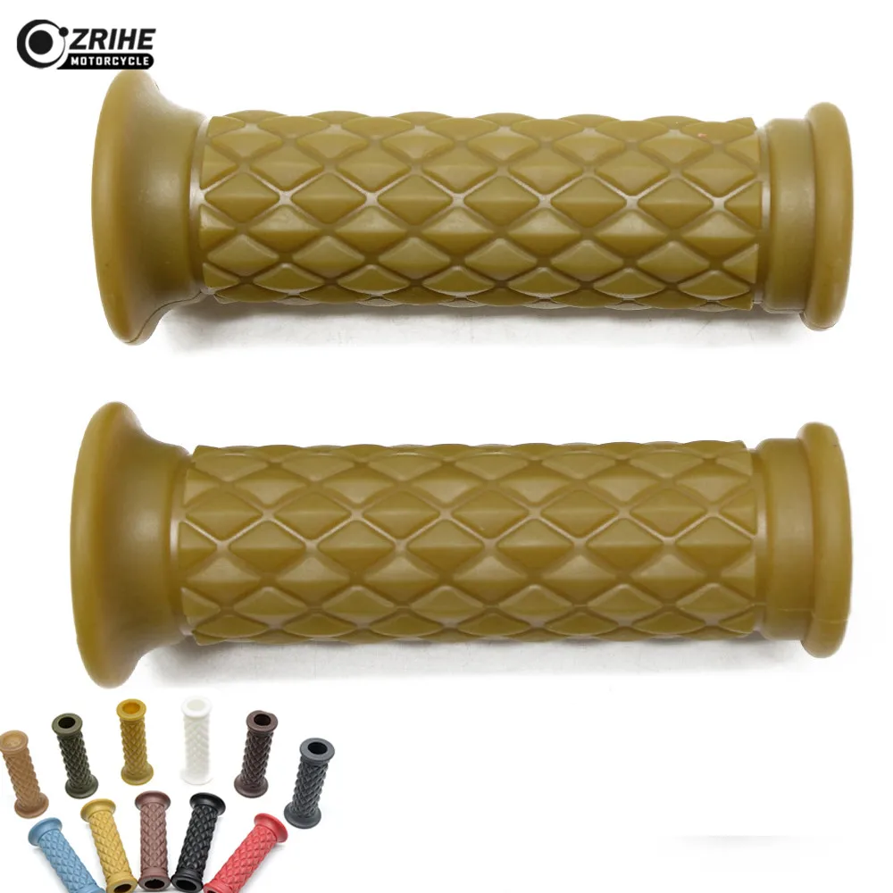 7/8" 22mm 25mm Motorcycle Grips Cafe Racer Handlebar Grips Street bike For SUZUKI RMZ250 RV90 K90 ST250 250 ST250E type TU250X