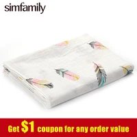 [Simfamily] 100% муслиновые хлопковые пеленки с изображением воздушных шаров, фруктов, животных, для новорожденных, одеяла, постельные принадлежности для младенцев, марлевые обертывания, оба полотенца - изображение