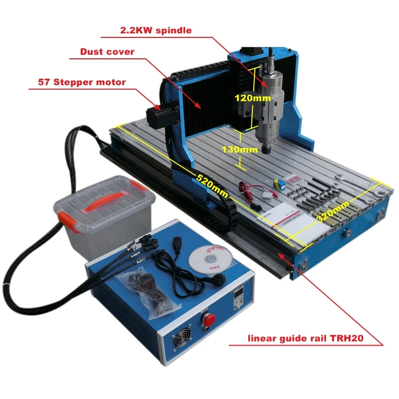 Новый тип cnc 3040 L 2.2kw usb Тип 4 оси фрезерный станок для металла древесного пластика и