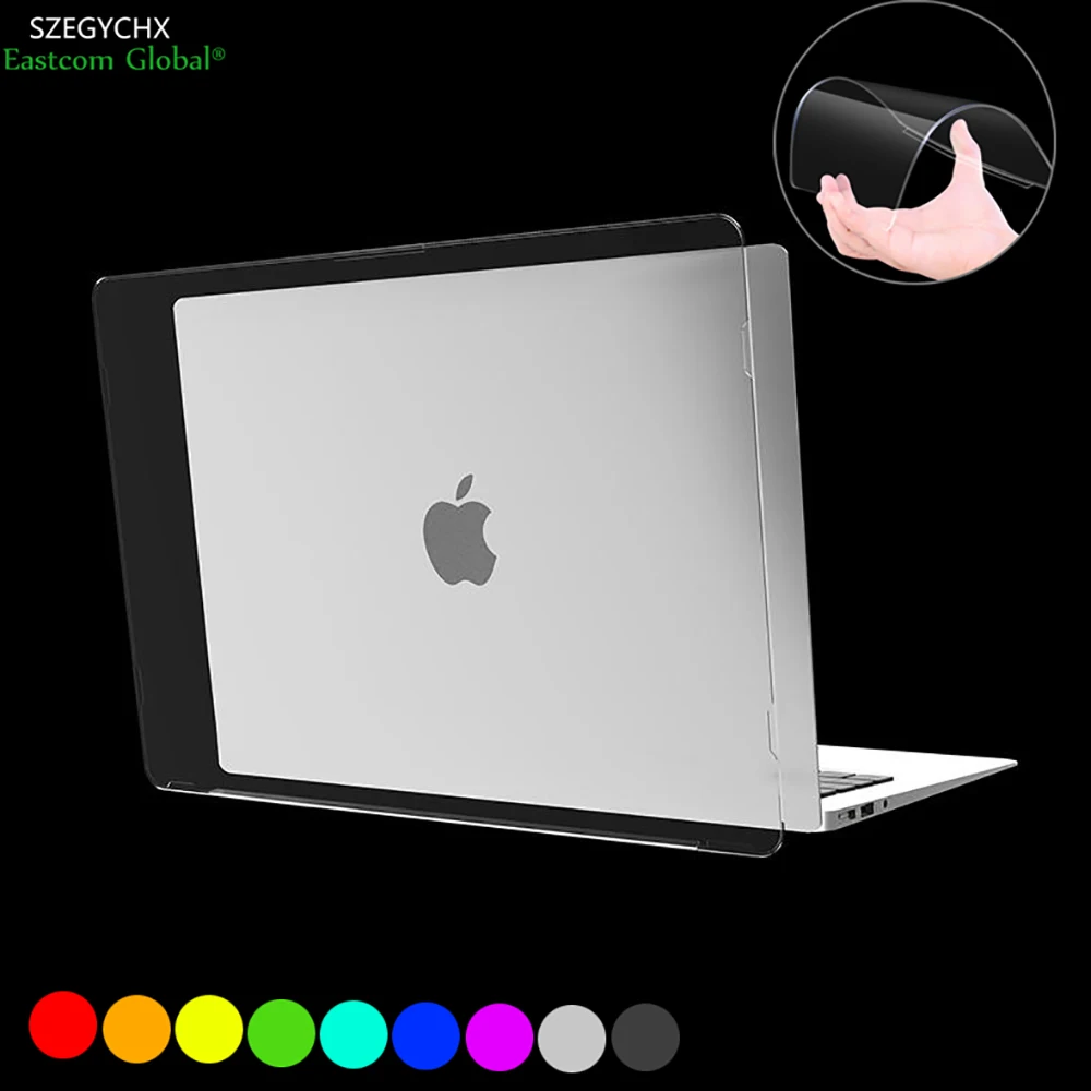 Жесткий Чехол для ноутбука Macbook New Air 13 A1932 A1466 A1369 Pro Retina 11 12 15 3 Touch Bar + чехол