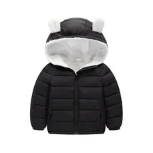 Kids Jackets Cute Boys Winter Warm Hooded Coat 2018 Autumn Baby Clothes Girls Outerwear Children Clothing 2 3 4 5 6 7 8 Years spring autumn jackets for boys girls classics letter children baseball outerwear 2 3 4 5 6 7 8 years kids coat black red