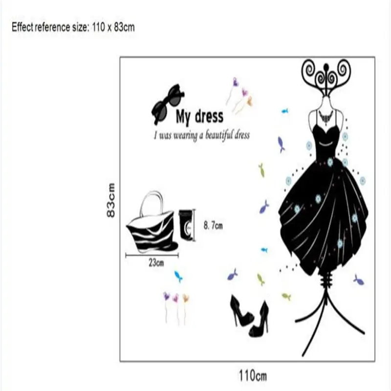 Buy Fashion Boutiques Decoration My Dress Wall