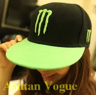 Asutan Vogue Blade tide cap fluorescent color baseball flat-brimmed hat hip-hop summer hats for men and women | Аксессуары для