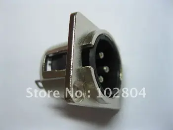 

Metal Audio MIC Connector XLR 3 Pin Male Chassis Mount Socket Locking Hot Sale High Quality 30 Pcs Per Lot