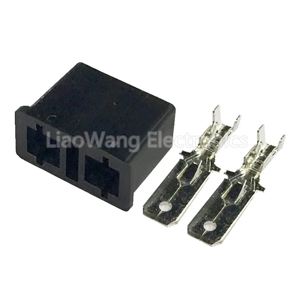 

10PCS 2 hole 6.3A Car Auto connector with connector terminal DJ7023-6.3-11