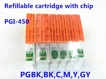 

CLI-451 Refillable Ink cartridge For Canon PIXMA MG6340 MG7140 iP8740 MG7540 printer Ink with ARC Chip 6 colors/set