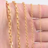 1.5/2.4/3/4/5mm Mens and Women Cuban Chain Fashion Gold Tone Stainless Steel Oval Necklace Top quality Fashion Jewelry ► Photo 3/3