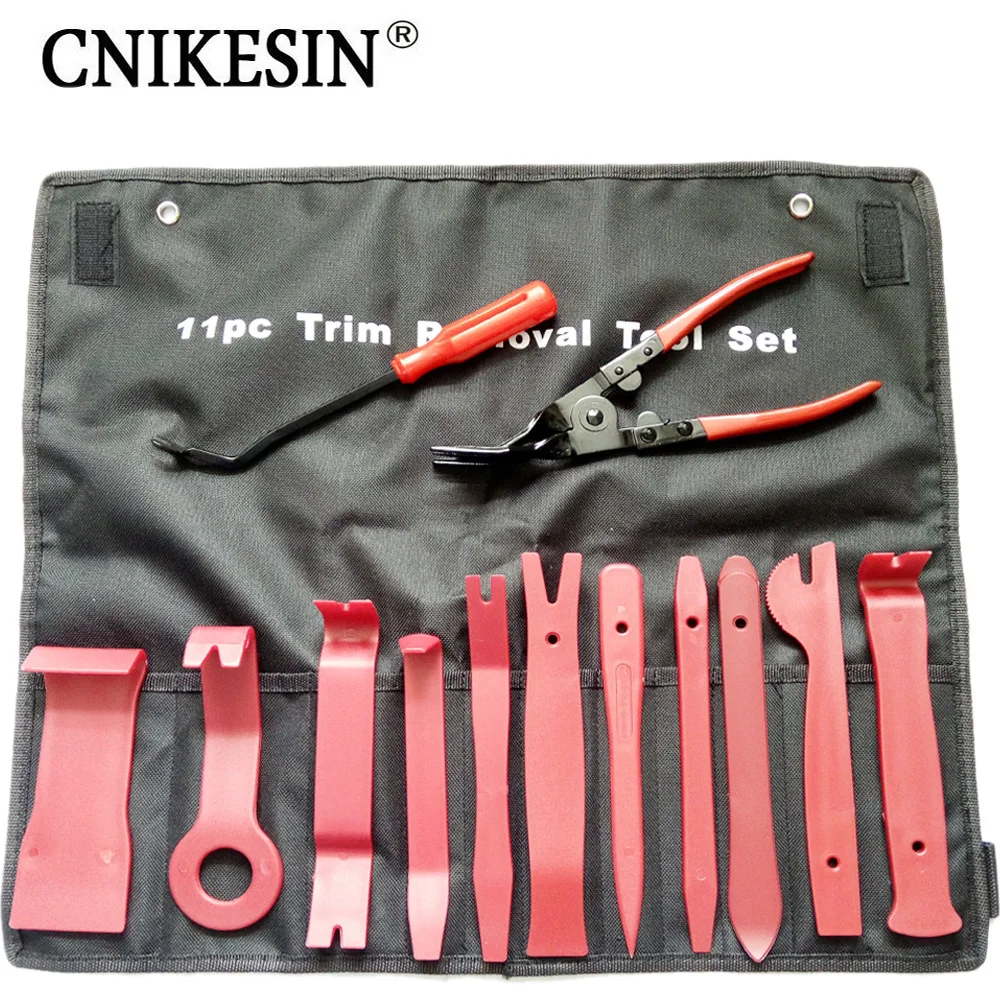 

CNIKESIN 13 Piece Set Car Door Panel Installer Pry Repair Tools Auto Interior Removal Repair Tool Plastic Fastener Removal Clip