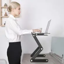 Foldable Portable Laptop Desk Tray PC Table Stand Notebook Table Desk Ergonomic Lapdesk Stand With Mouse Pad Drop Shipping