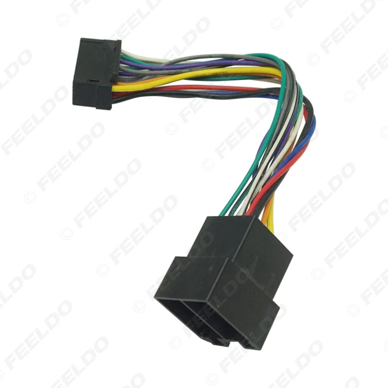 LEEWA Car Stereo Radio Wire Harness Adapter For Sony 16-Pin Connector Into Radio To ISO 10487 Connector Into Car#CA5675