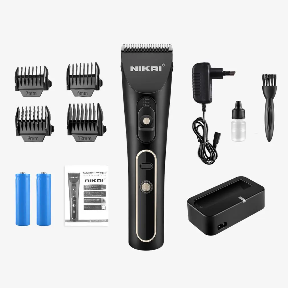 

NK-1996 Electric Hair Clipper Rechargeable LCD Display Adjustable Speed Hair Cutter Trimmer Professional Barber Haircut Tool