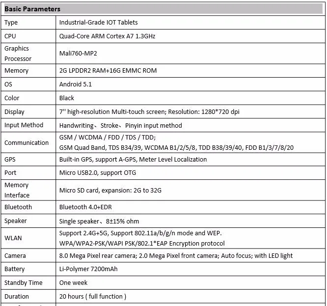 LS7S(UHF) ручной 7 ''Android промышленный портативный терминал КПК UHF RFID NFC считыватель штрих-кода с 3g, gps, Bluetooth, LS7(UHF