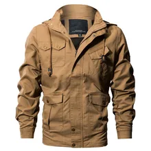 Мужская осенняя куртка-бомбер с карманами и стоячим воротником, с капюшоном, Весенняя верхняя тренировочная куртка для верховой езды, Охотничья тонкая армейская куртка, топы 6XL