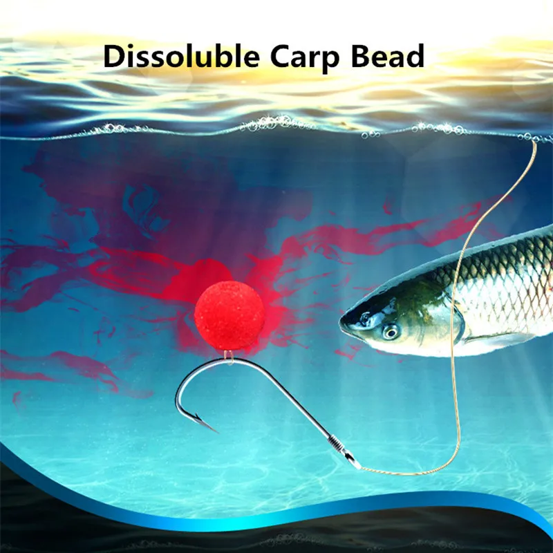 10/12/14mm Soluble Floating Ball Beads Feeder Carp Fishing Baits Smell