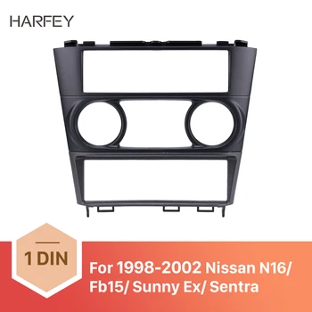 

Harfey 1DIN Car Radio Fascia stereo For Nissan N16/ Fb15/ Sunny Ex/ Sentra 1998 1999 2000 2001 2002 Cover Trim Frame Dash Panel