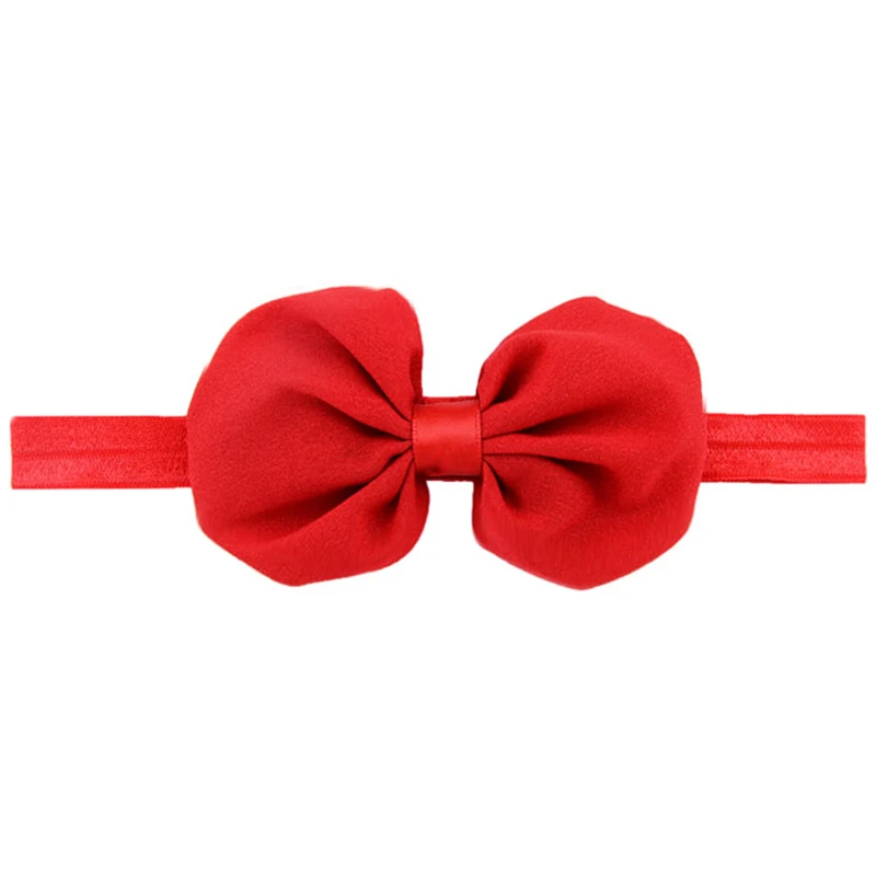 

WOTT Best Sale Baby Flower Hair Bow Band red