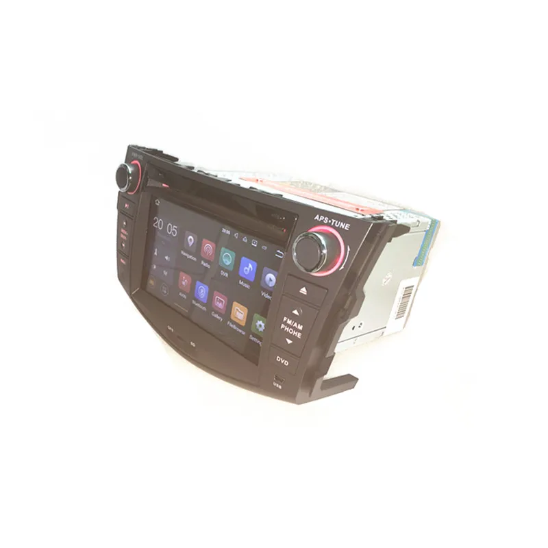 Top Android  Car Radio DVD for Toy ota RAV4 2005-2011 with steering wheel Support steering function DAB GPS Navigation Radio FM 4
