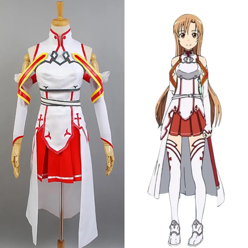 Обувь для вечеринки в Стиле косплей Sword Art Online Арка «призрачная пуля»(ggo) косплей Yuuki костюм Юки Асуна из гильдии «Рыцари платье костюм на Хэллоуин Карнавальный Костюмы для косплея