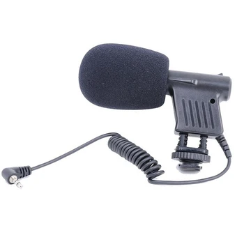 

New Mini Microphone Interview Broadcast Directional Condenser For DSLR Cameras Camcorder Recording DOM668