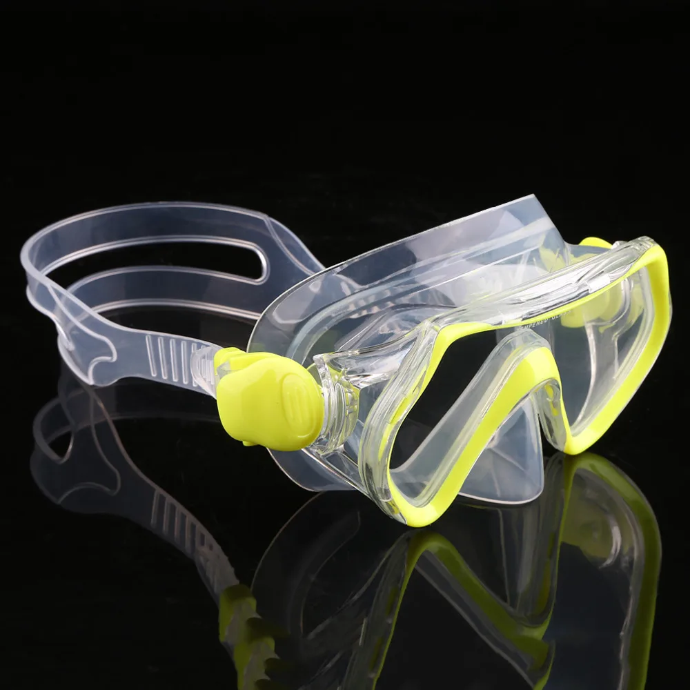 Дети маска для подводного плавания обычные очки закаленное стекло объектив подводное плавание