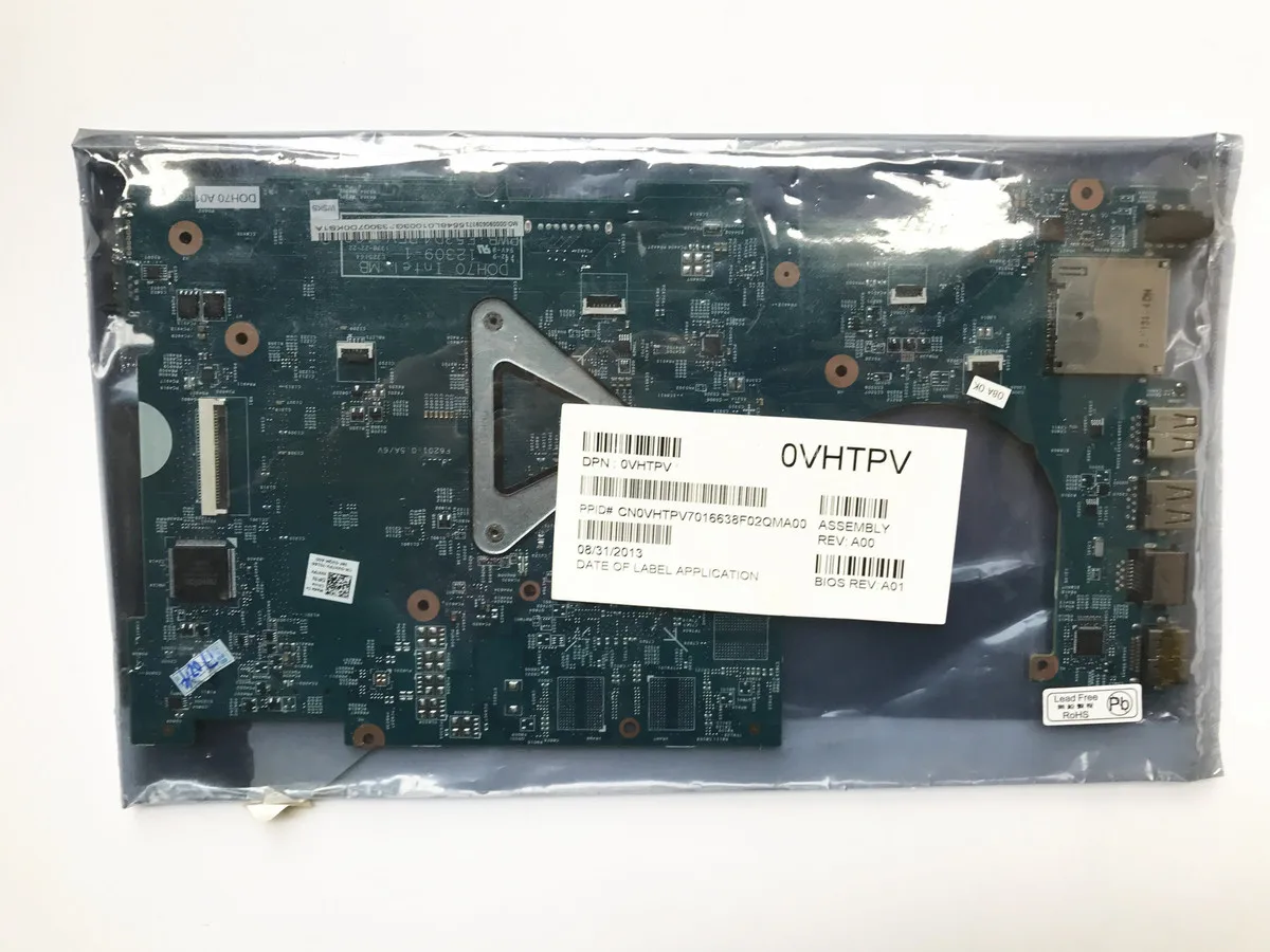 Высокое качество Мб vhtpv 0 vhtpv для Dell Inspiron 17R 7737 Материнская плата ноутбука DOH70 SR170 I5-4200U интегрированный DDR3 тестирование