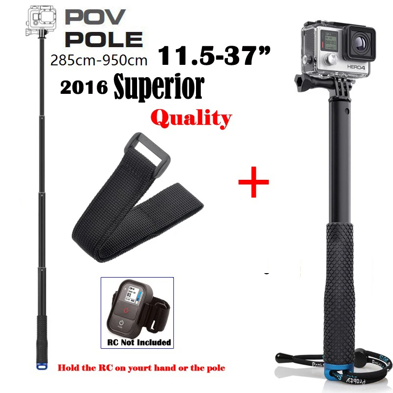

Go Pro HERO5 GoPro Monopod Extendable handheld Mount for GoPro Hero 5 4/3 SJCAM SJ9000 SJ5000 xiaomi yi action camera accessory