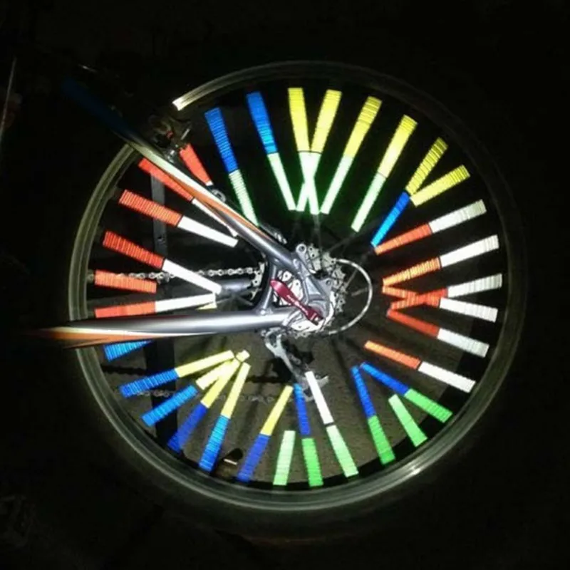 

MTB Fire wheel Reflector Bar Night Cycling Warning Accessories Multi-Figures Bike Light DIY Bicycle Spokes Reflector*12 PCS