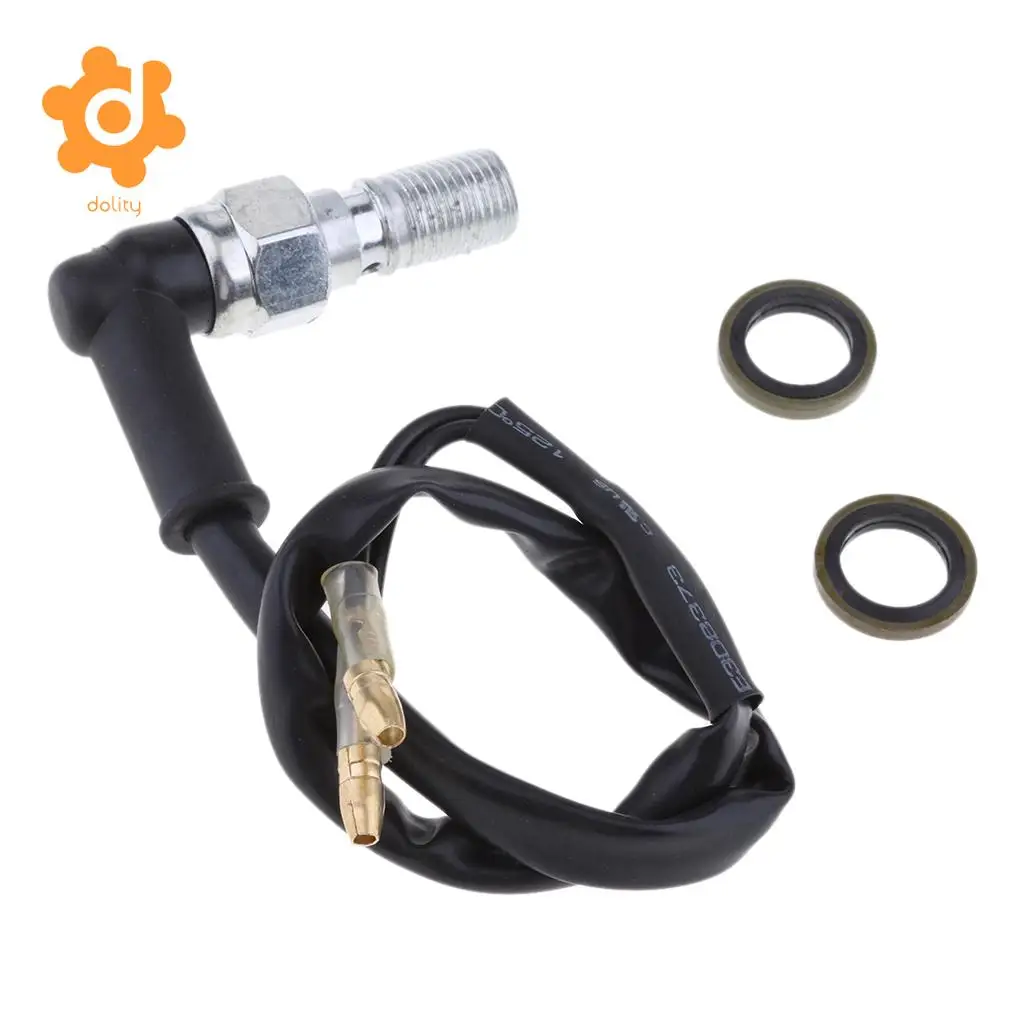 Universal 10mm x 1.0 Pitch Hydraulic Brake Light Switch Banjo Bolt for Street & Off-Road Motorcycle #B