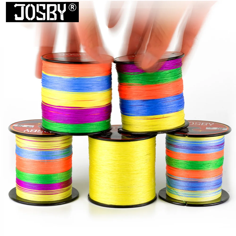 JOSBY плетеная проволока 300 м PE рыболовная леска 0 4-6 код 4 нити 8LB 10LB 20LB 60LB плетёный