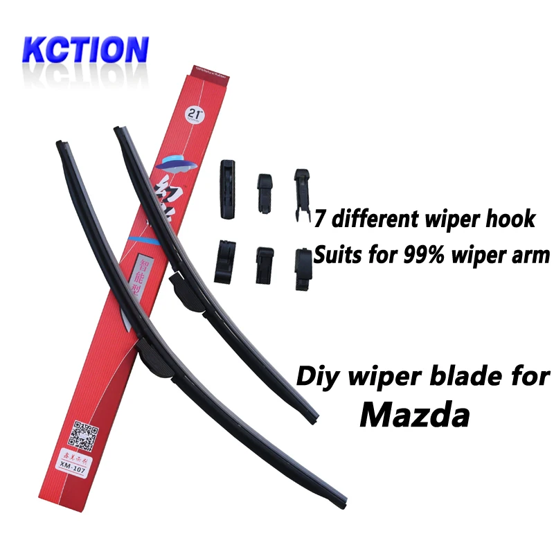 KCTION Car Windshield Wiper Blade For Mazda 2,Mazda 3,Axela,Mazda 5,Mazda 6,CX 5,CX 7,MX 5