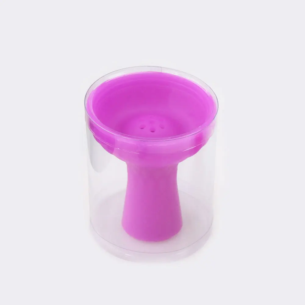 SY 1 шт. 7 отверстий разноцветная чаша для кальяна силиконовая головка для кальяна Chicha уголь аксессуары для чаши - Цвет: Rose Red