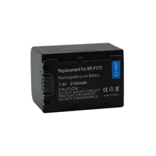 Digitalboy 1 pcs réel capacité 2100 mah np-fv70 np fv70 npfv70 batterie pour sony np-fv50 fv30 hdr-cx230 hdr-cx150e hdr-cx170 cx300