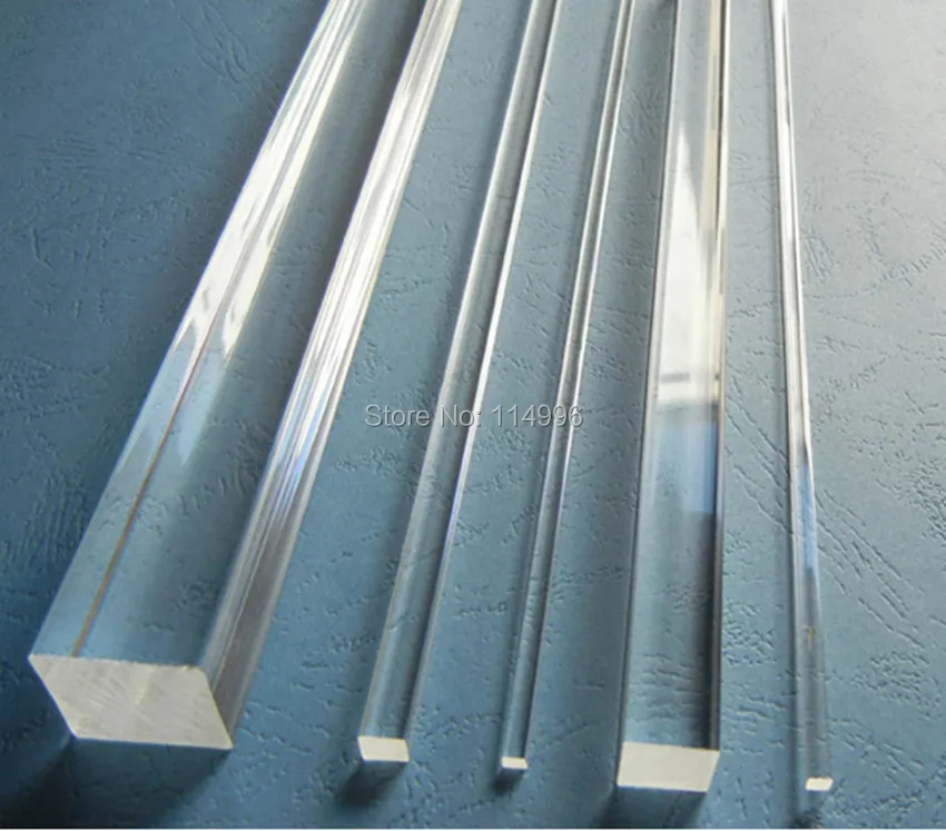 THZ ACRYLIC CLEAR ROD PLEXIGLASS BUBBLE ROD PLASTIC LINE ROD (9)