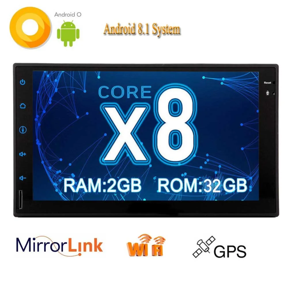

Support SWC WiFi 3G 4G Bluetooth AM/FM RDS Radio Android 8.1 7 inch Double 2 Din Car Video Player Bluetooth GPS Navigation touch