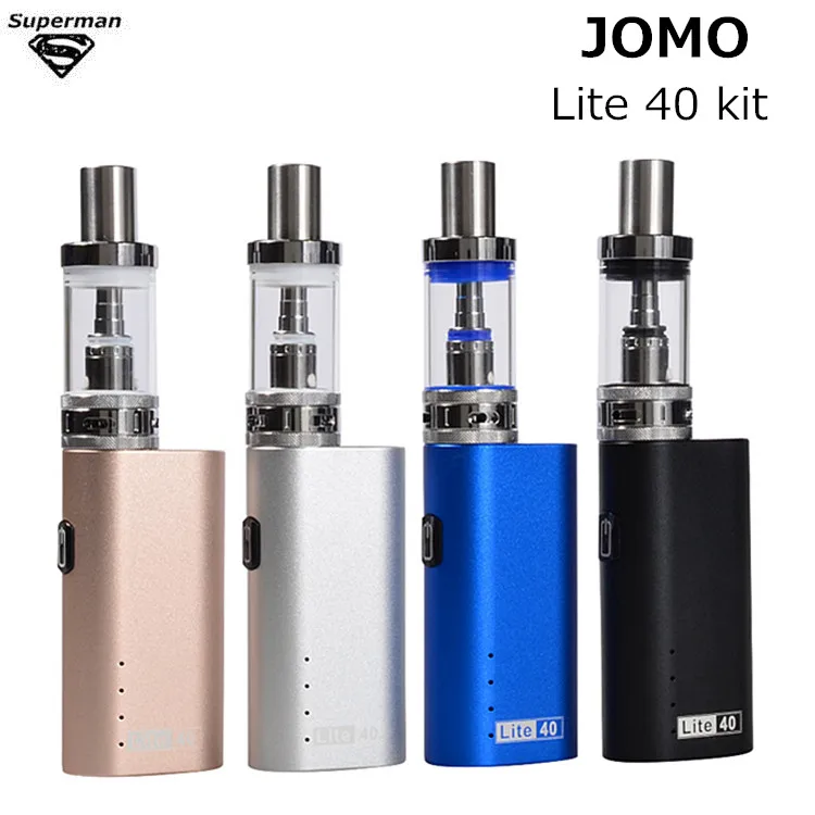 Original Jomotech Lite 40 E cigarette Box mod 40w with 5ml Glass Tank Electronic cigarette vape pen starter kits eCig Mod Kit