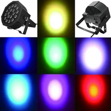 18*3 W Led Свет этапа мощный RGB Профессиональный номинальной Wedd сцене и DJ освещение DMX512 Master-Slave Led Телевизор