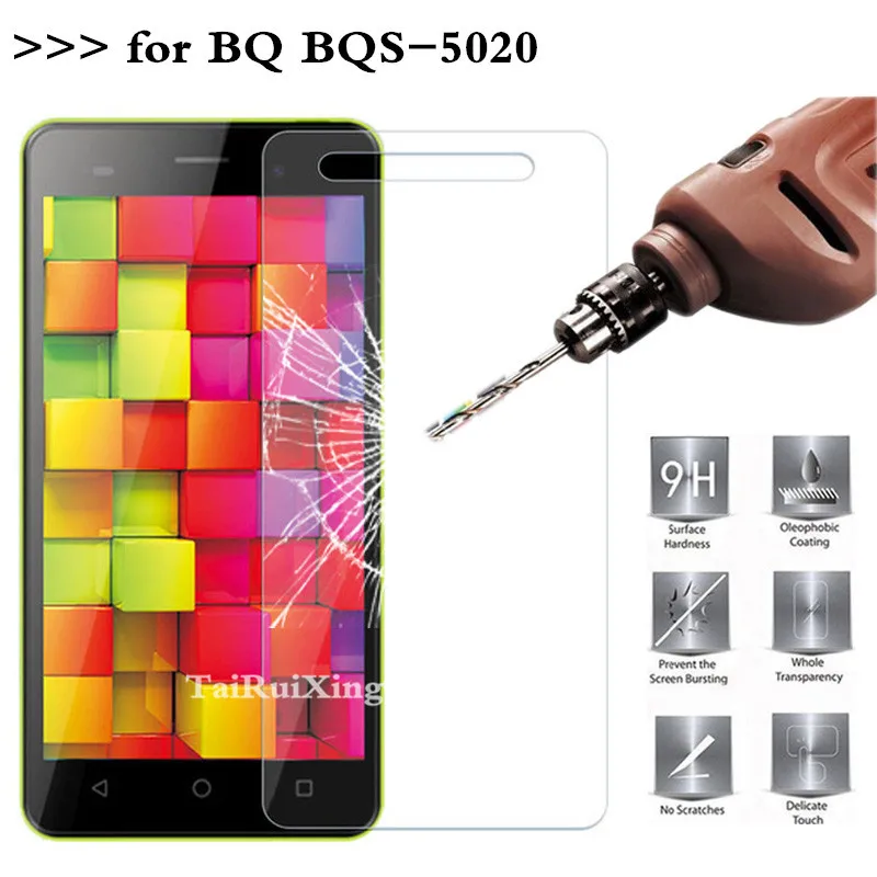

9H 2.5D 0.26 mm Tempered Glass Screen Protector For BQ Strike BQS-5020 Protective Film For BQ Strike BQS 5020