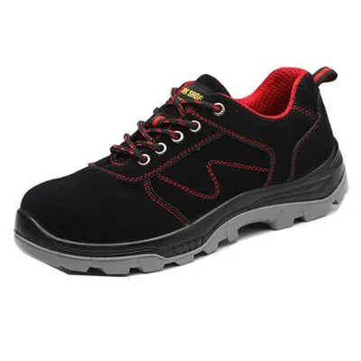 Мужская дышащая защитная обувь со стальным носком с прокалывающейся подошвой, Нескользящие дышащие кроссовки, рабочая обувь, обувь для бега - Цвет: Серый