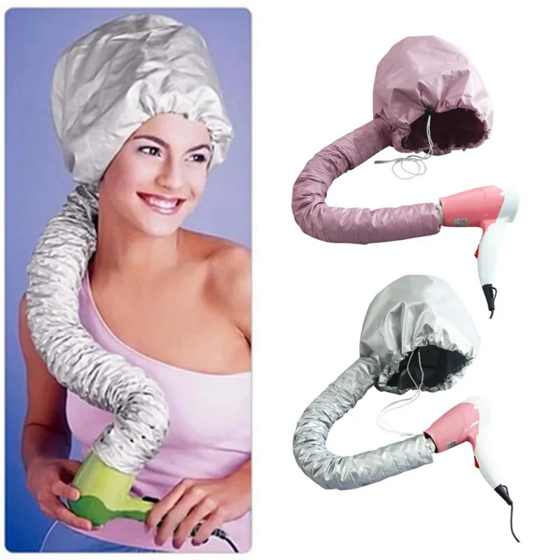

Hair Dryer Bonnet Caps Soft Hood Attachment Hair Care Hairdressing Hat Perm Hair Shower Cap Helmet Sauna Cap