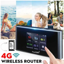 Портативный Lte 4g Wifi роутер Мобильная точка доступа беспроводной маршрутизатор Поддержка sim-карты 150 Мбит/с модем для домашнего офиса мобильного телефона