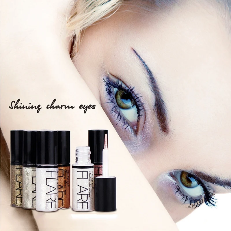

10pcs Professional New Shiny Eye Liners Cosmetics Silver Rose Gold Color Liquid Glitter Eye Pigment Eyeliner Korean Cosmetics