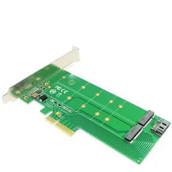 

M.2 NVMe SSD NGFF to PCIE X4 Adapter card M Key B Key dual interface PCI-e NVMe M.2 Card