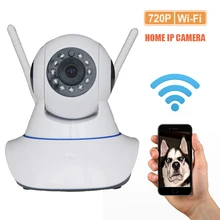 Smart Home mini Security Camera 433MHZ connect to alarm sensor support SD card Onvif 720P HD infrared APP control CCTV Camera