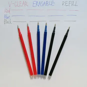 

Multicolor Erasable Pen Refill Gel Refill Magic Pen Erasable Refill Stationery Office School Supplies Gifts Blue Black Red Ink